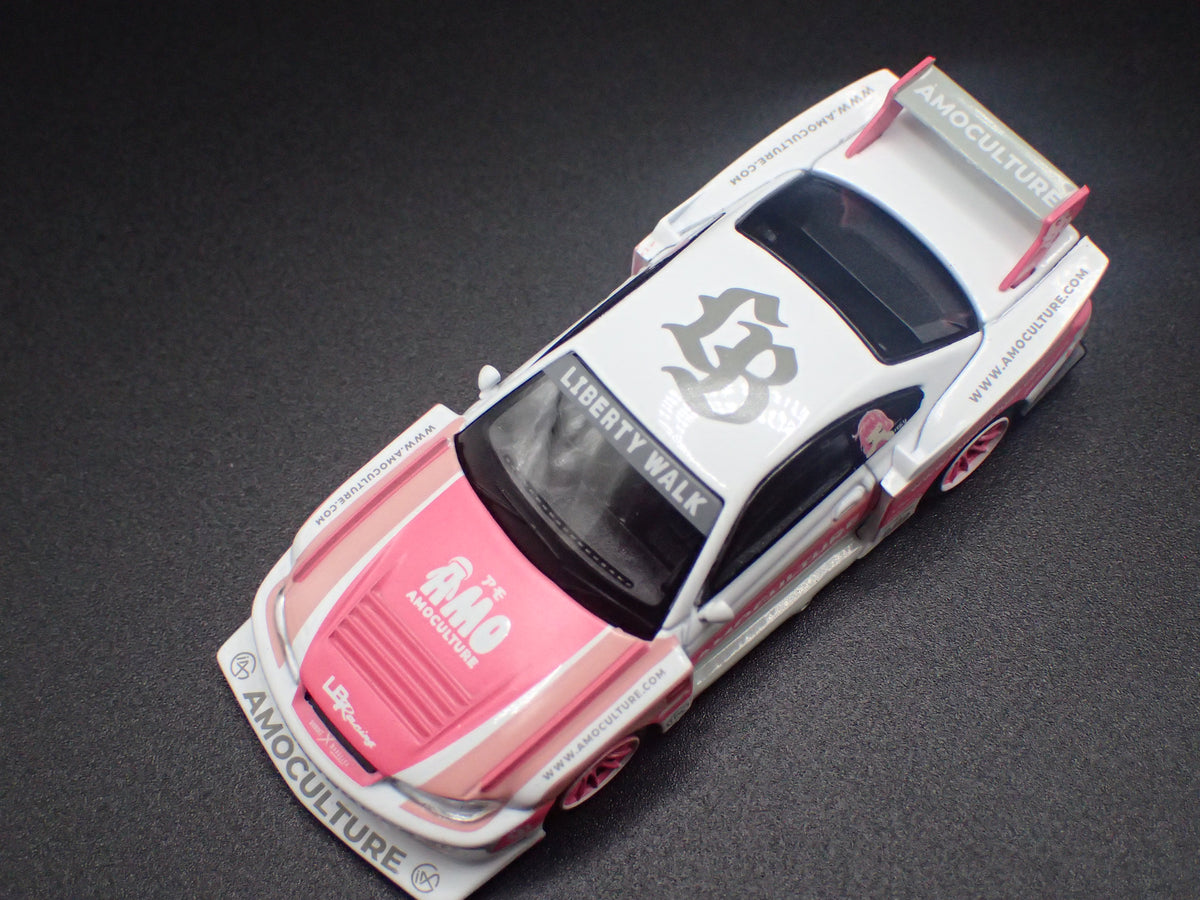 NISSAN S15 SILVIA LB SUPER SILHOUTTE LIBERTY WALK 1:64 SCALE DIECAST MODEL CAR
