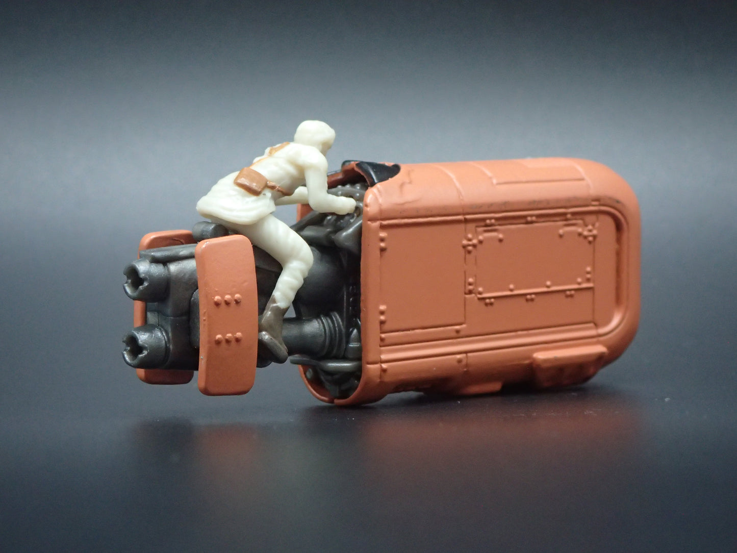 STAR WARS REYS SPEEDSTER  w FLIGHT STAND 1/64 SCALE DIECAST MODEL DIORAMA