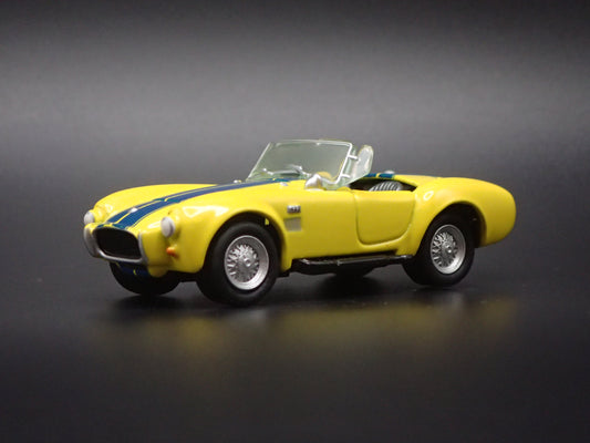 1966 66 SHELBY COBRA 427 S/C YELLOW 1:64 SCALE DIORAMA DIECAST MODEL CAR