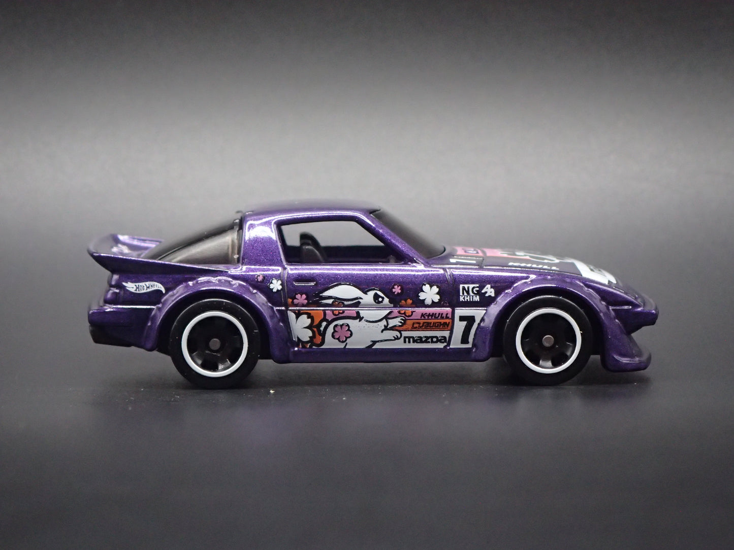 1978-1985 MAZDA RX7 JDM PURPLE 1:64 SCALE COLLECTIBLE DIORAMA DIECAST MODEL CAR