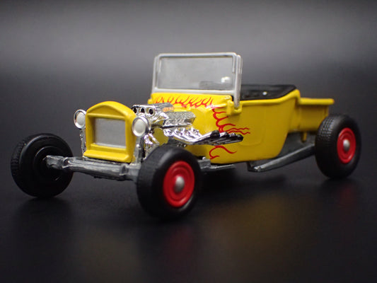 1923 23 FORD T-BUCKET HOT ROD YELLOW 1:64 SCALE COLLECTIBLE DIECAST MODEL CAR-Burning Rubber Toy Company