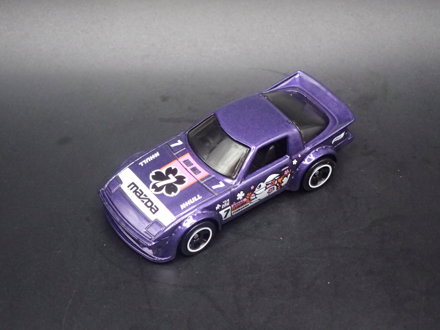 1978-1985 MAZDA RX7 JDM PURPLE 1:64 SCALE COLLECTIBLE DIORAMA DIECAST MODEL CAR