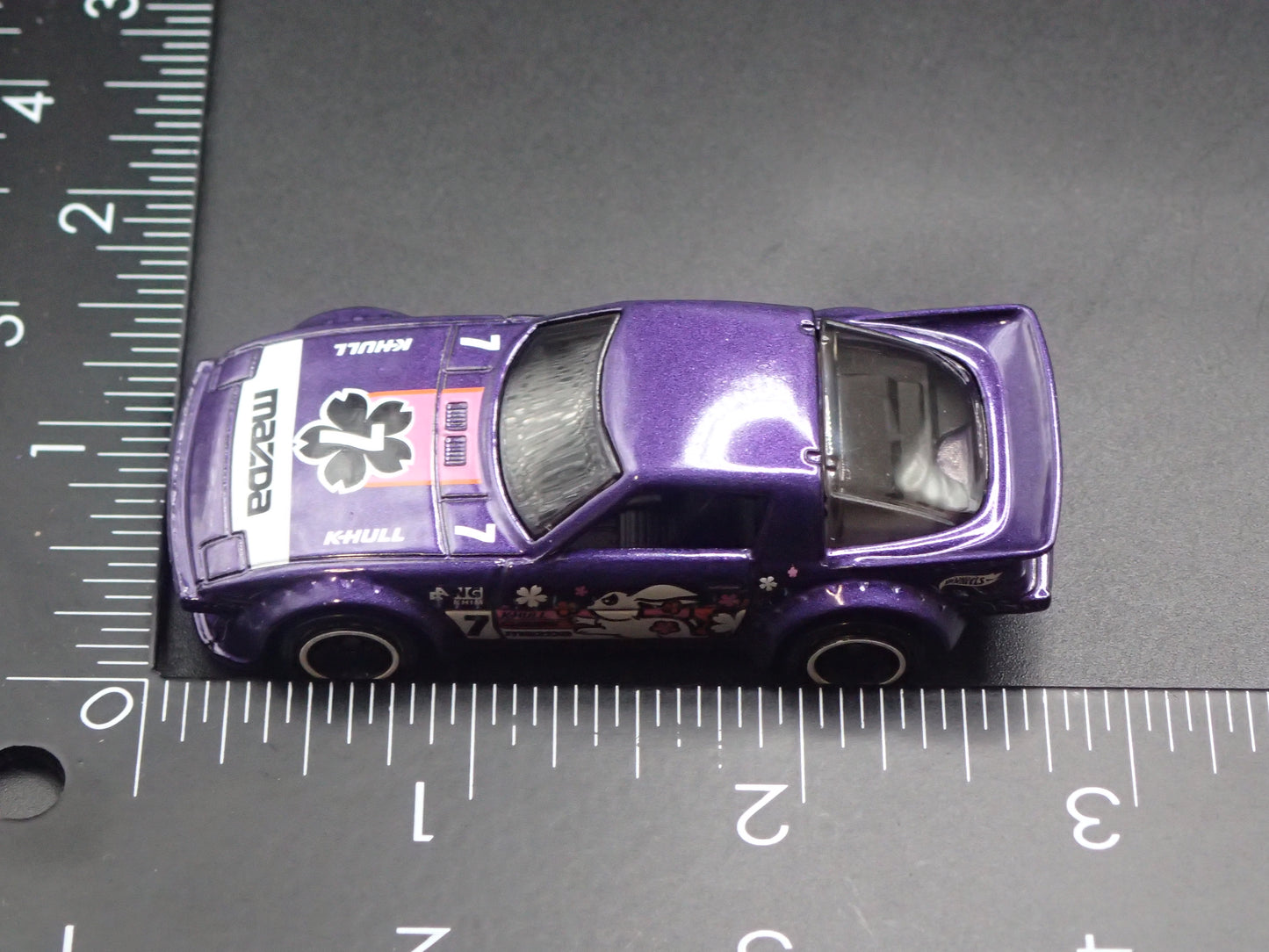 1978-1985 MAZDA RX7 JDM PURPLE 1:64 SCALE COLLECTIBLE DIORAMA DIECAST MODEL CAR