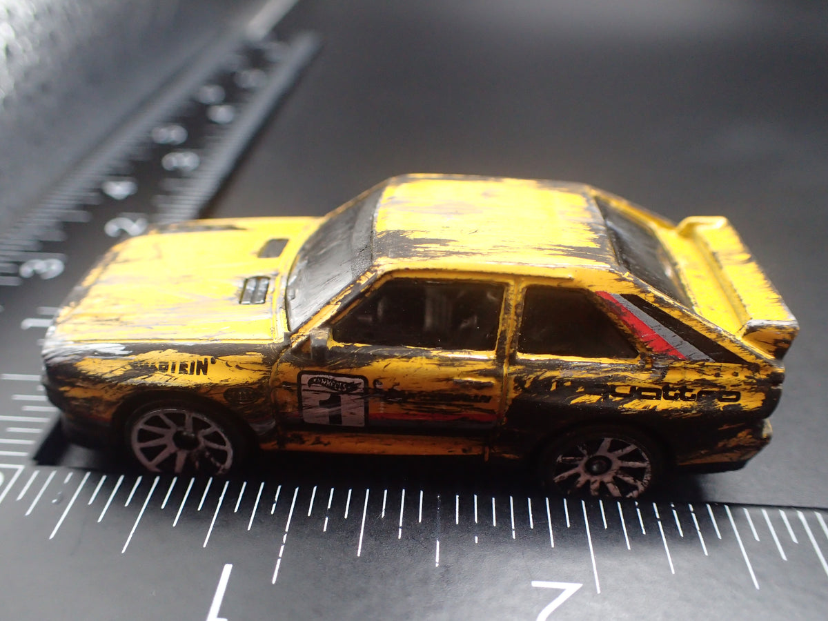 1980-1991 AUDI SPORT QUATTRO ACE WRECKED BARN FIND 1:64 SCALE DIECAST MODEL CAR