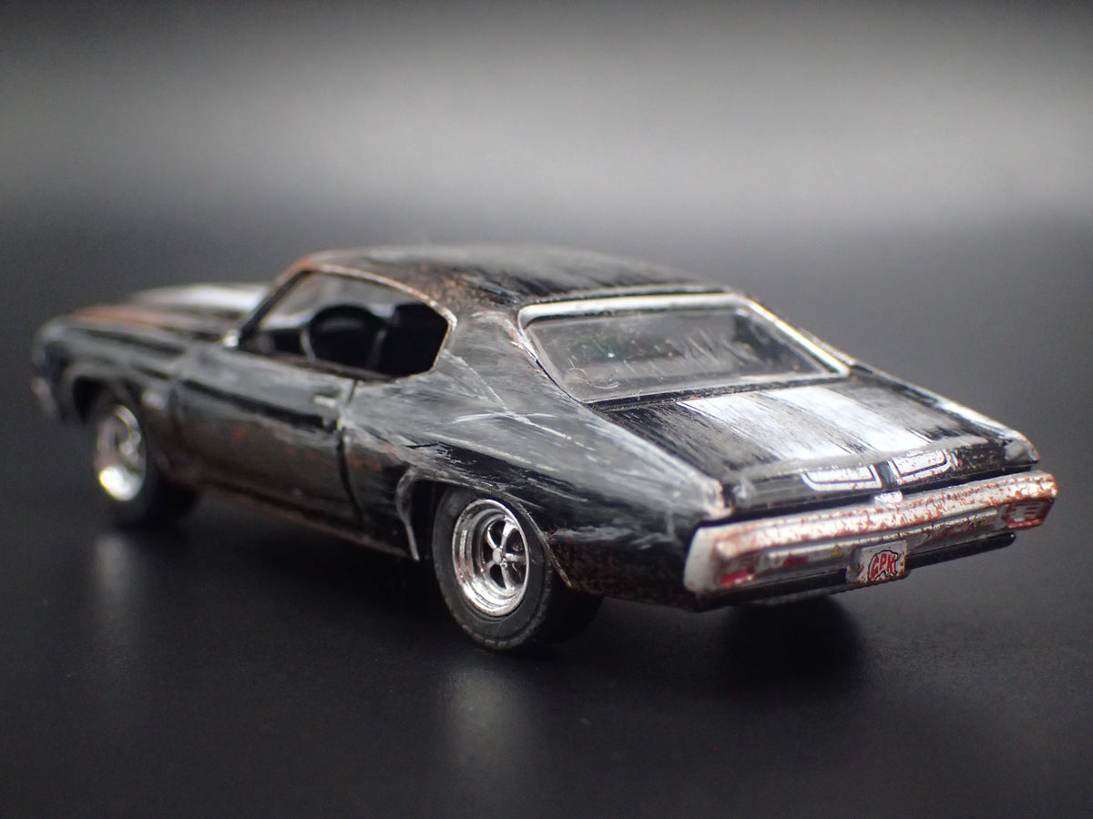 1970 70 CHEVY CHEVROLET CHEVELLE BARN FIND 1:64 SCALE DIORAMA DIECAST MODEL CAR