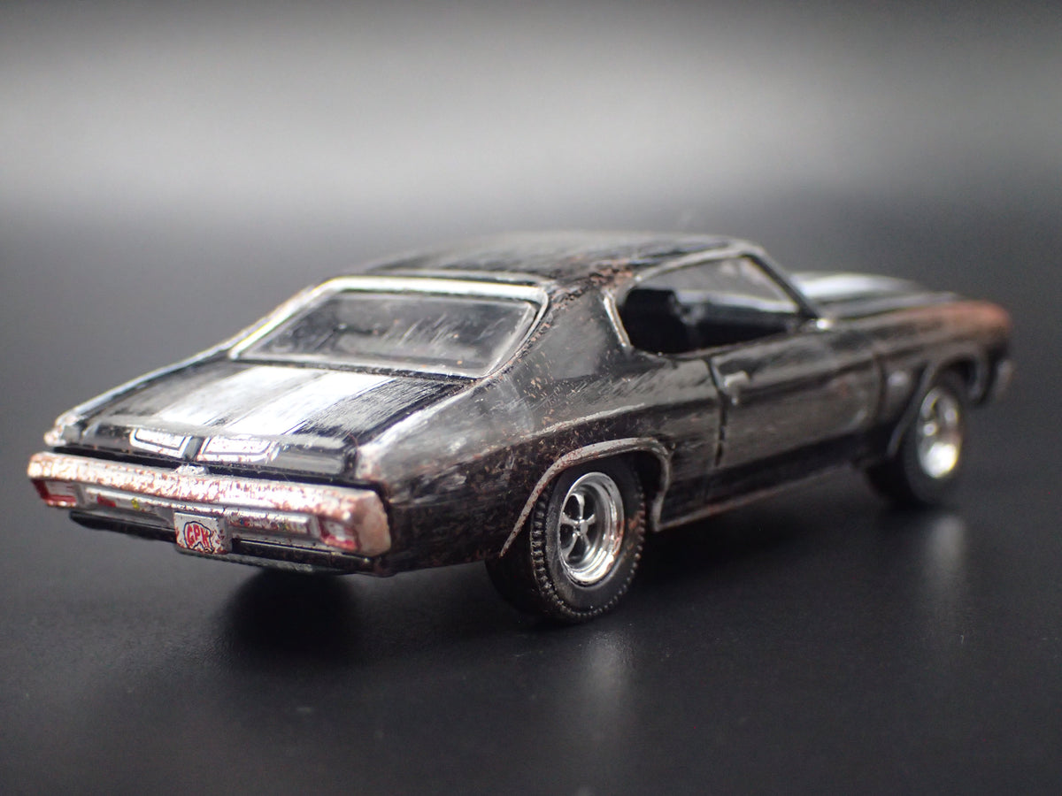 1970 70 CHEVY CHEVROLET CHEVELLE BARN FIND 1:64 SCALE DIORAMA DIECAST MODEL CAR