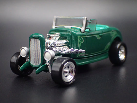 1932 32 FORD HIBOY HOT ROD GREEN 1/64 SCALE COLLECTIBLE DIECAST MODEL CAR
