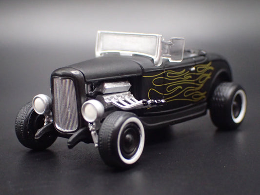 1932 32 FORD HIBOY HOT ROD BLACK 1/64 SCALE COLLECTIBLE DIECAST MODEL CAR