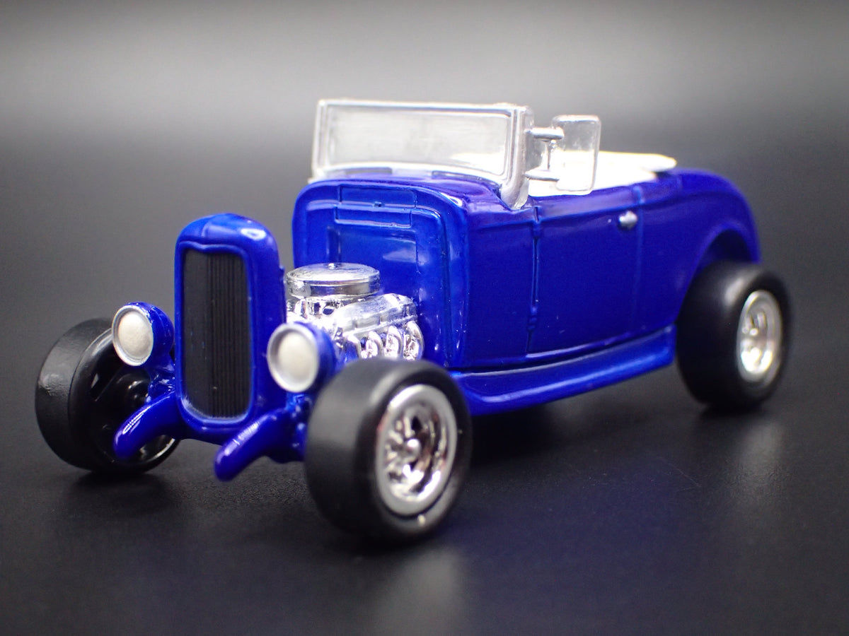 1932 32 FORD HIBOY HOT ROD BLUE 1/64 SCALE COLLECTIBLE DIECAST MODEL CAR