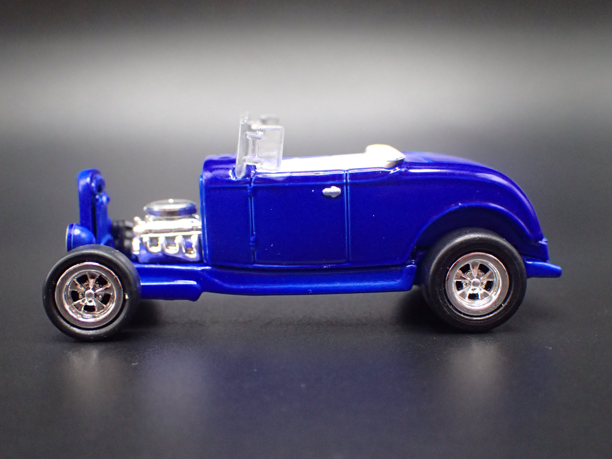 1932 32 FORD HIBOY HOT ROD BLUE 1/64 SCALE COLLECTIBLE DIECAST MODEL CAR