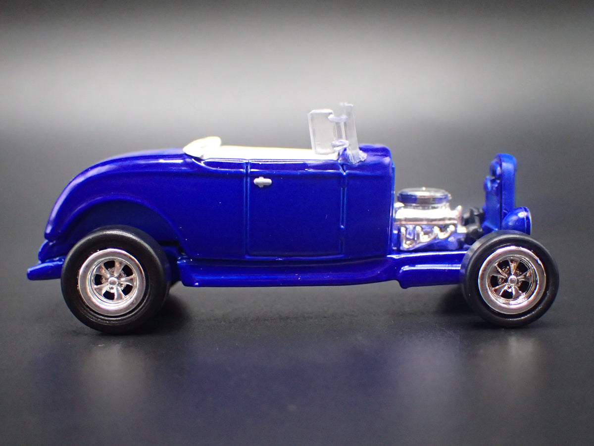 1932 32 FORD HIBOY HOT ROD BLUE 1/64 SCALE COLLECTIBLE DIECAST MODEL CAR