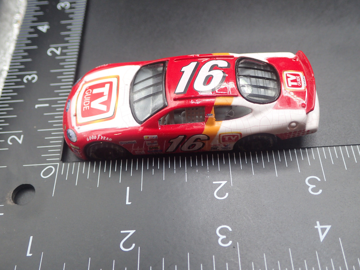 1999 99 FORD TAURUS 16 KEVIN LEPAGE  WEATHERED PAINT NASCAR 1/64 SCALE DIECAST CAR