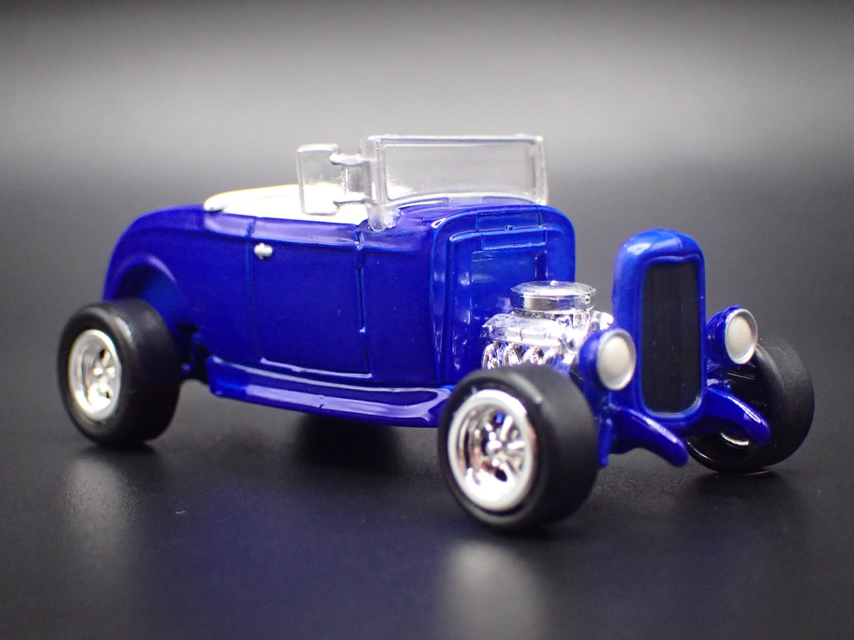 1932 32 FORD HIBOY HOT ROD BLUE 1/64 SCALE COLLECTIBLE DIECAST MODEL CAR