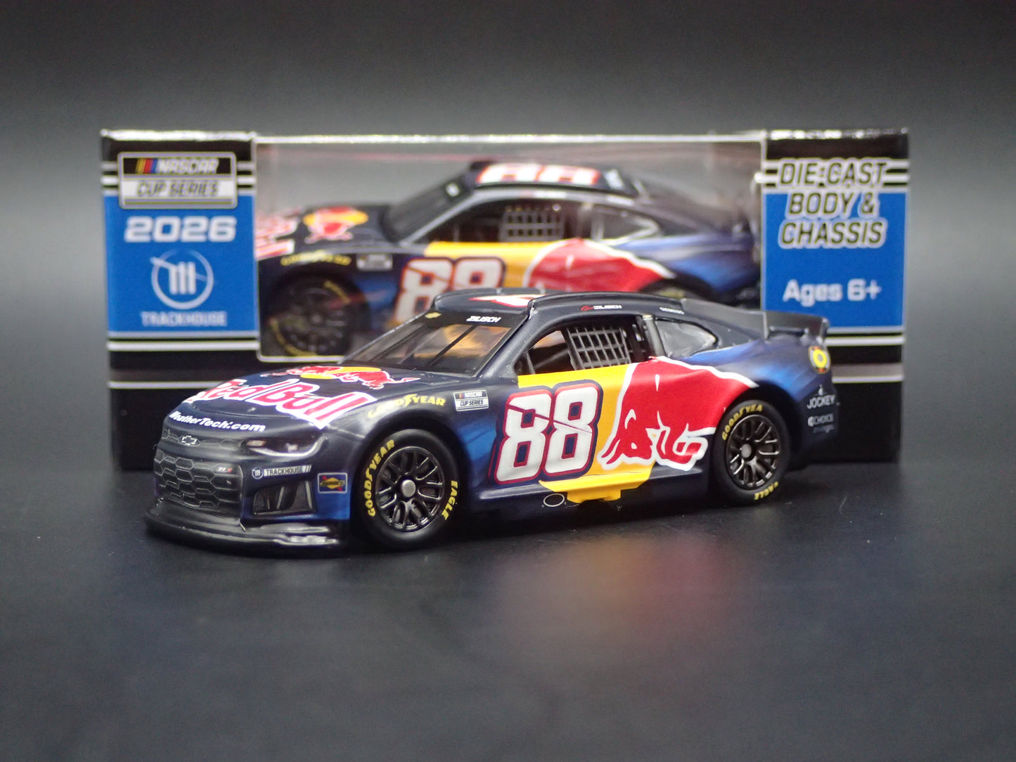 2026 26 CHEVROLET 88 CONNOR ZILISCH RED BULL NASCAR 1:64 SCALE DIECAST MODEL CAR