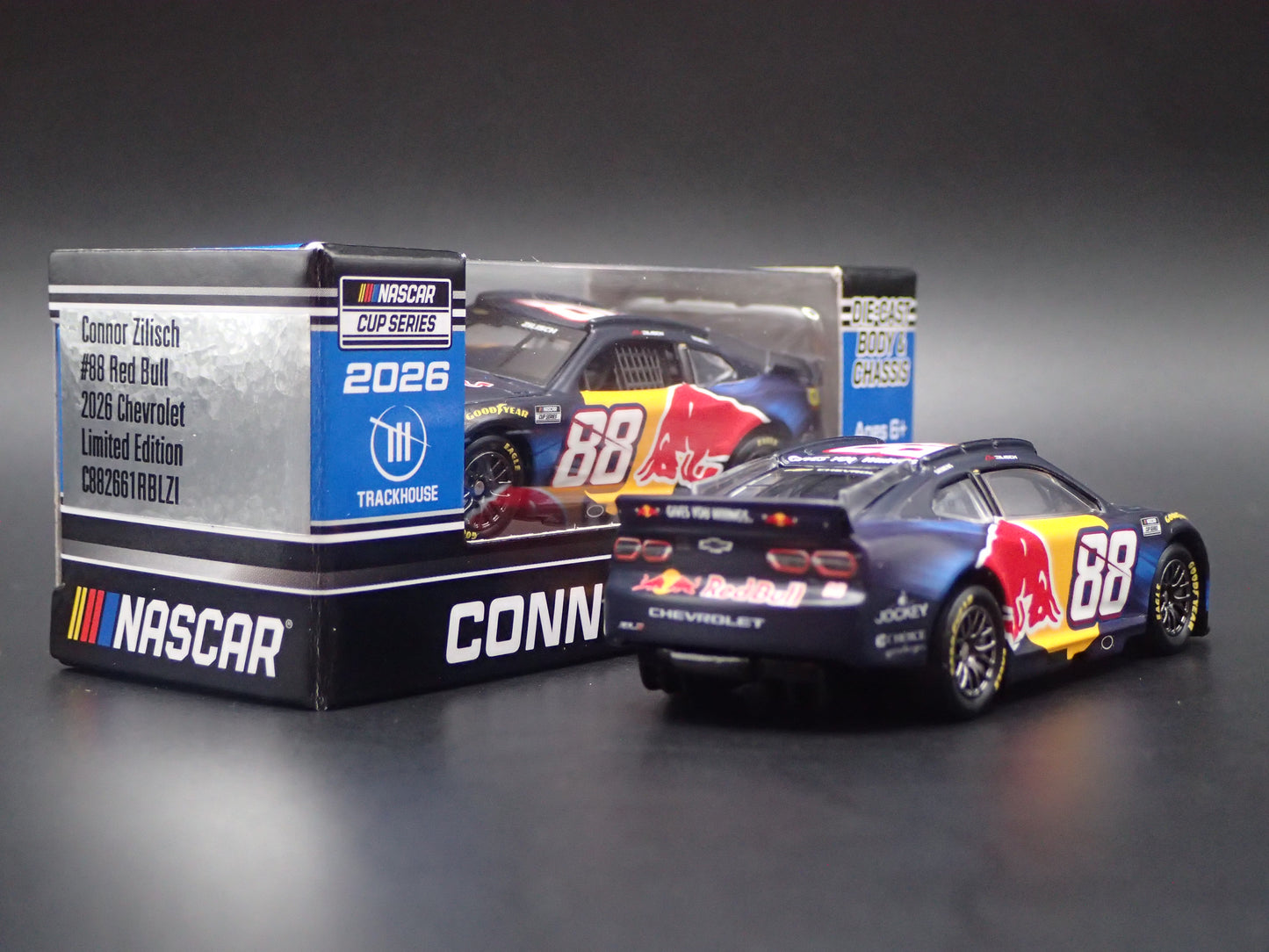 2026 26 CHEVROLET 88 CONNOR ZILISCH RED BULL NASCAR 1:64 SCALE DIECAST MODEL CAR