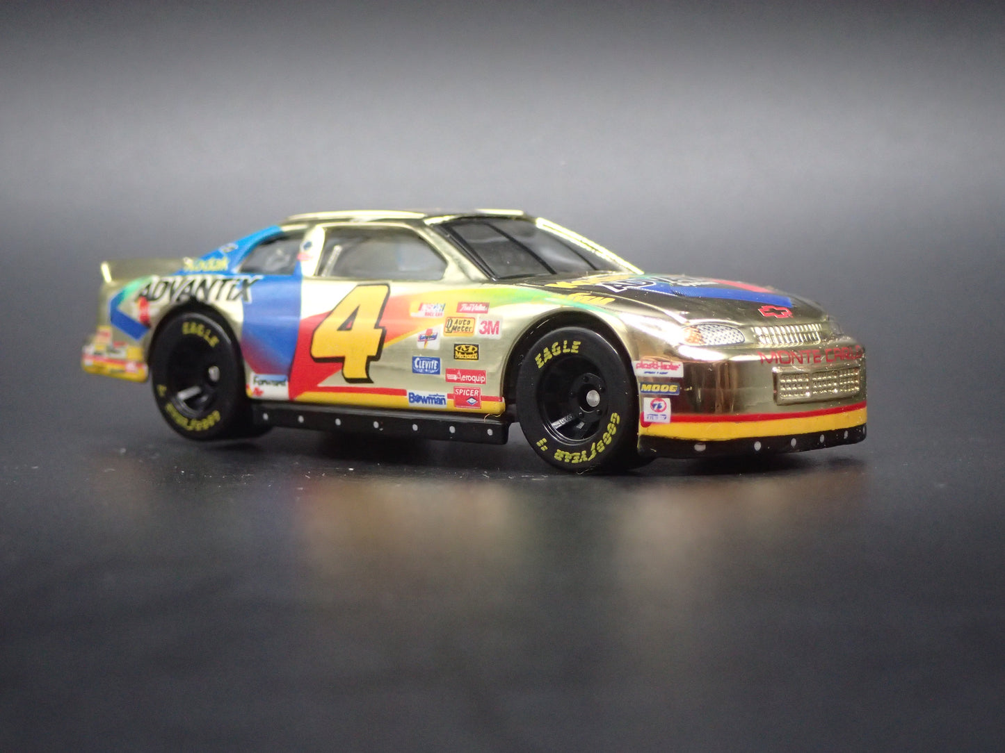 1999 CHEVY CHEVROLET MONTE CARLO 4 BOBBY HAMILTON NASCAR 1:64 SCALE DIECAST CAR