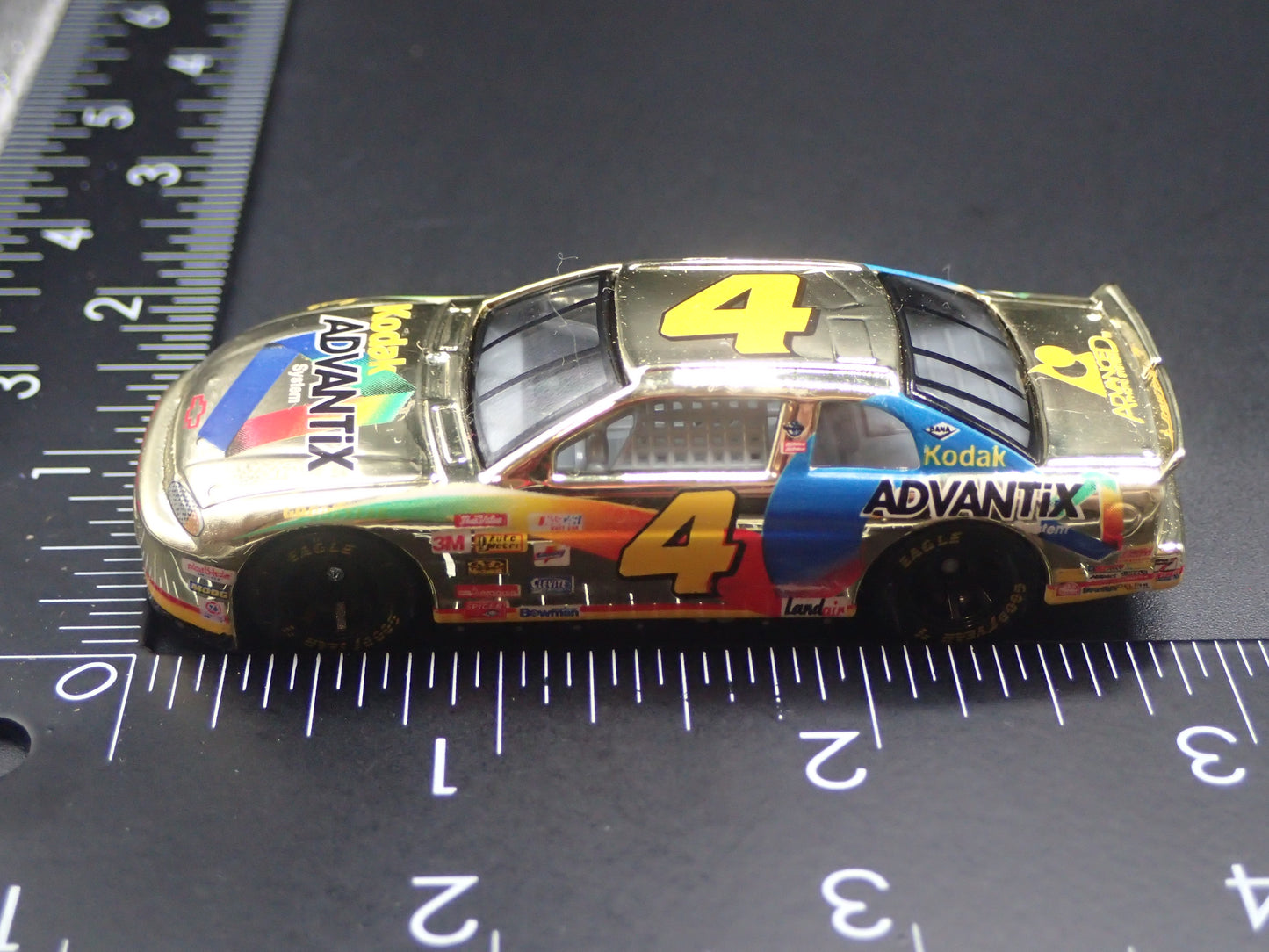 1999 CHEVY CHEVROLET MONTE CARLO 4 BOBBY HAMILTON NASCAR 1:64 SCALE DIECAST CAR
