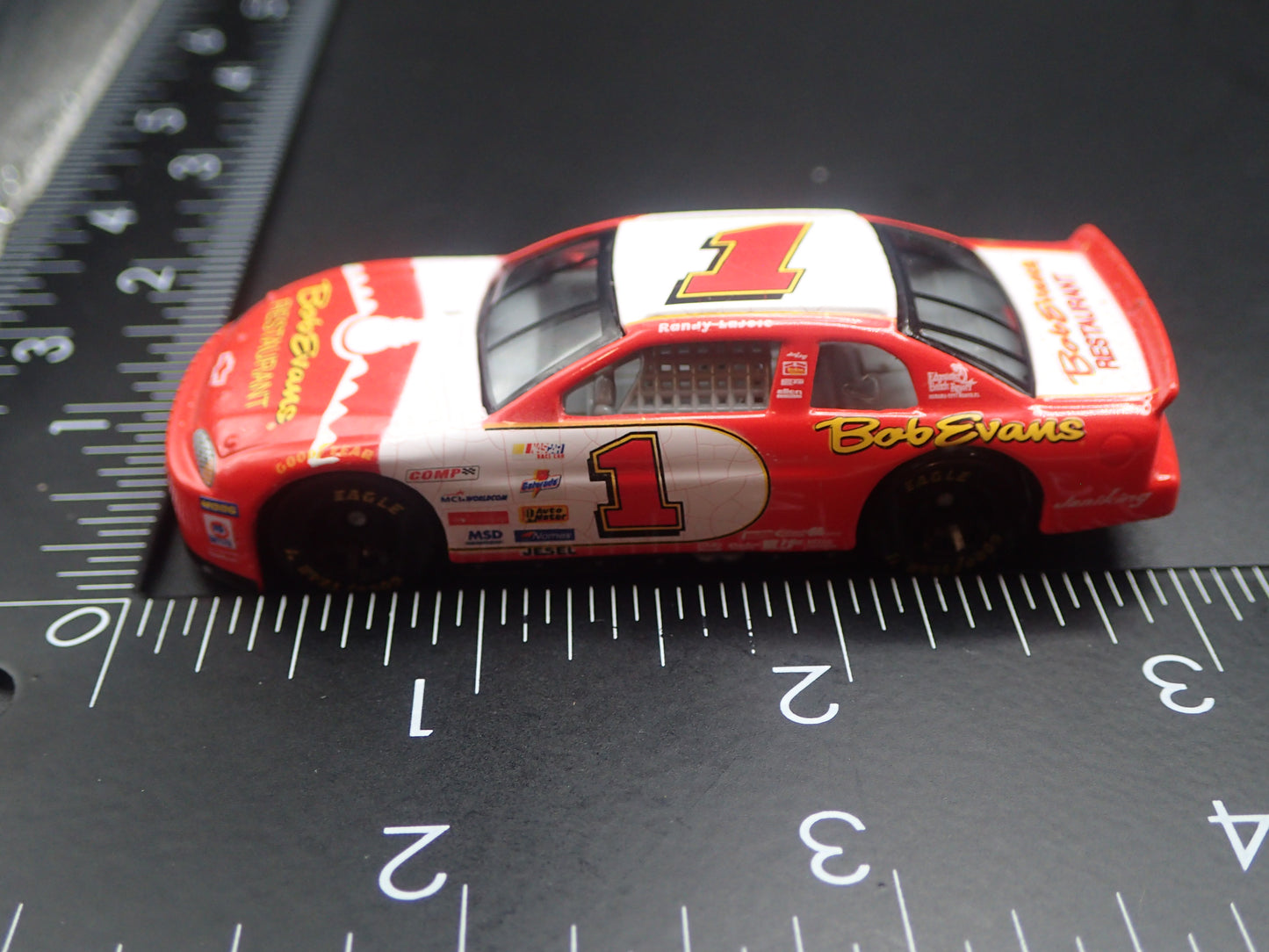1999 CHEVY MONTE CARLO 1 RANDY LAJOIE WEATHERED PAINT NASCAR 1:64 SCALE DIECAST CAR