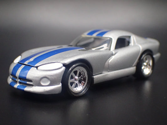 1996-2002 DODGE VIPER GTS SILVER 1:64 SCALE COLLECTIBLE DIECAST MODEL CAR