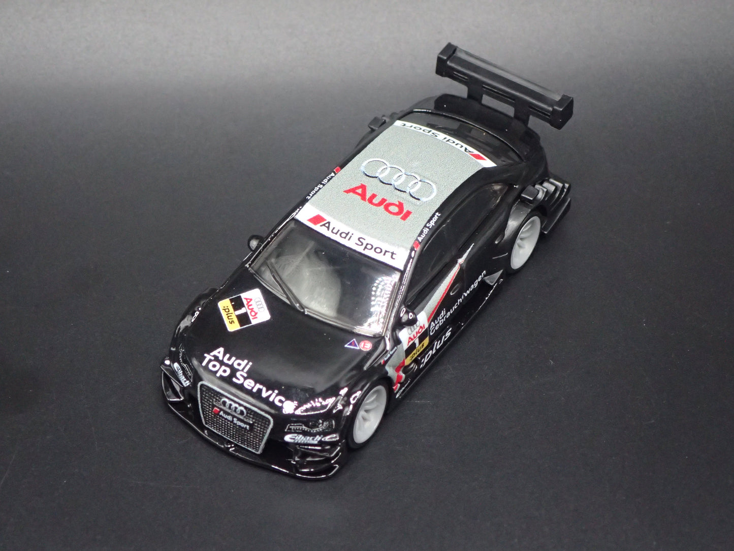 2008-2016 AUDI A4 TOURING CAR BLACK 1/64 SCALE DIORAMA DIECAST MODEL CAR