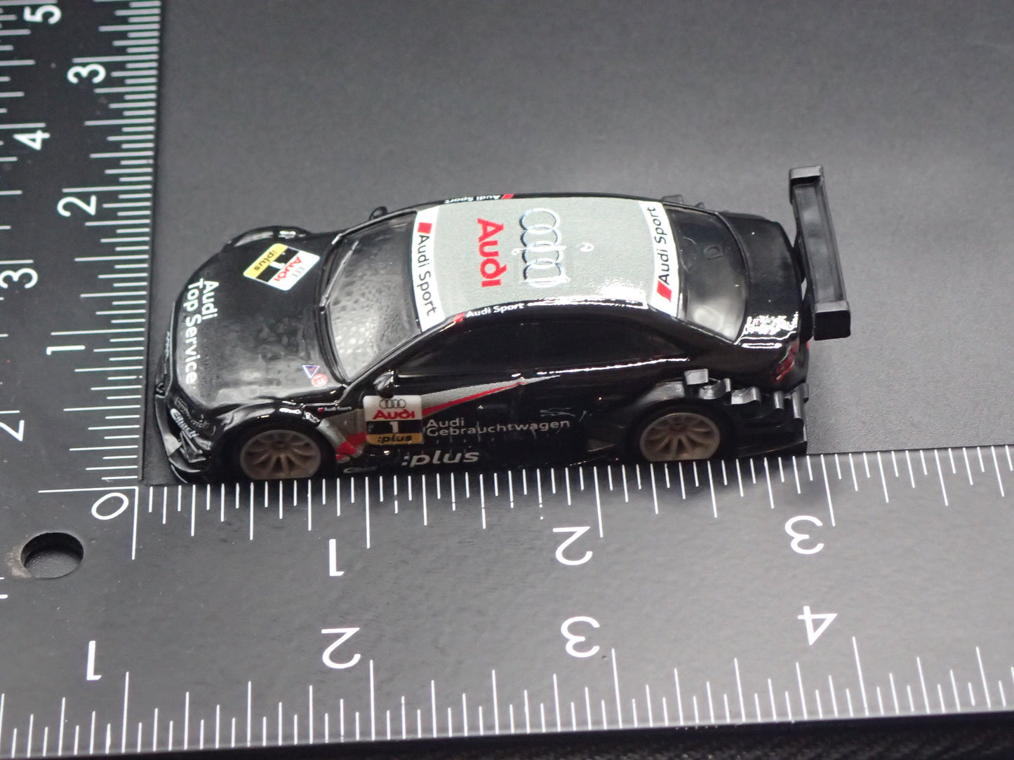 2008-2016 AUDI A4 TOURING CAR BLACK 1/64 SCALE DIORAMA DIECAST MODEL CAR