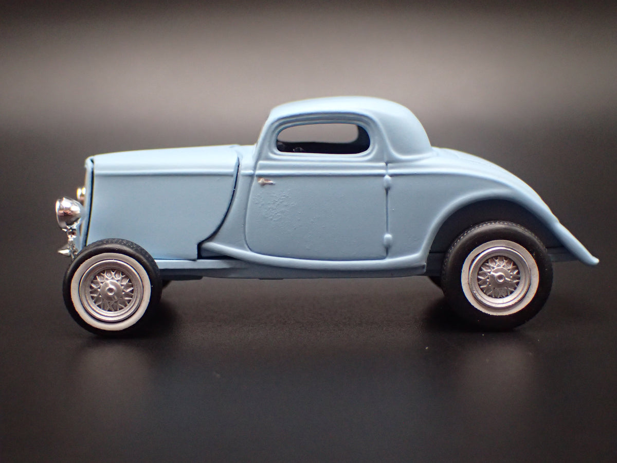 1934 34 FORD COUPE HOT ROD BLUE 1:64 SCALE COLLECTIBLE DIORAMA DIECAST MODEL CAR