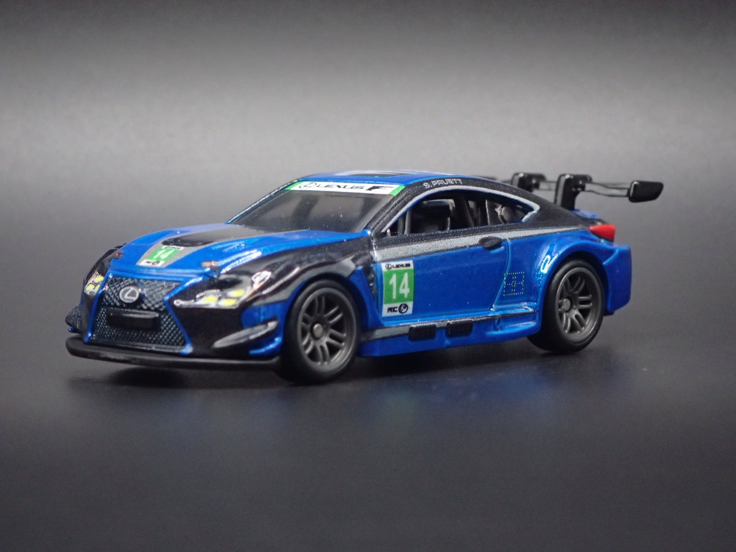 2015-2025 LEXUS RC F GT3 RACING BLUE 1/64 SCALE COLLECTIBLE DIECAST MODEL CAR