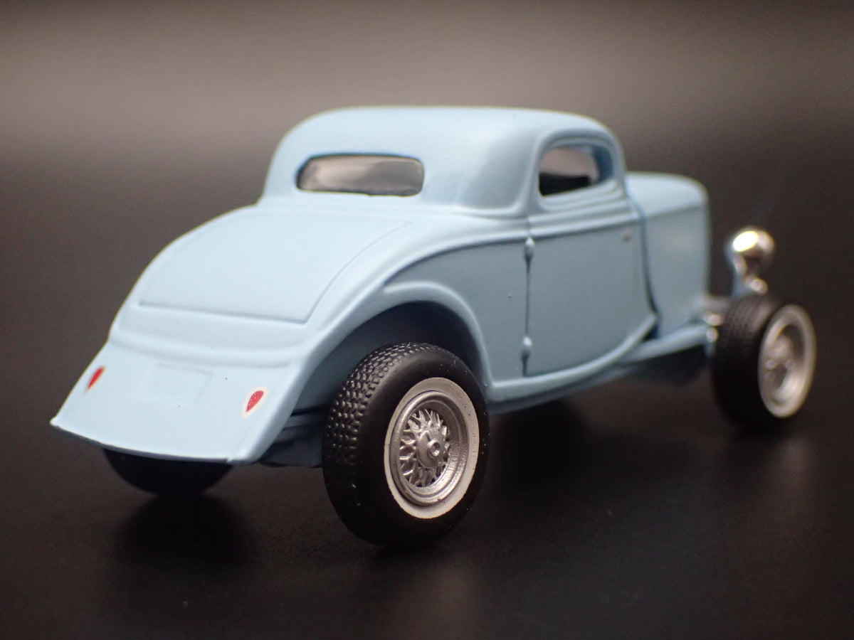 1934 34 FORD COUPE HOT ROD BLUE 1:64 SCALE COLLECTIBLE DIORAMA DIECAST MODEL CAR