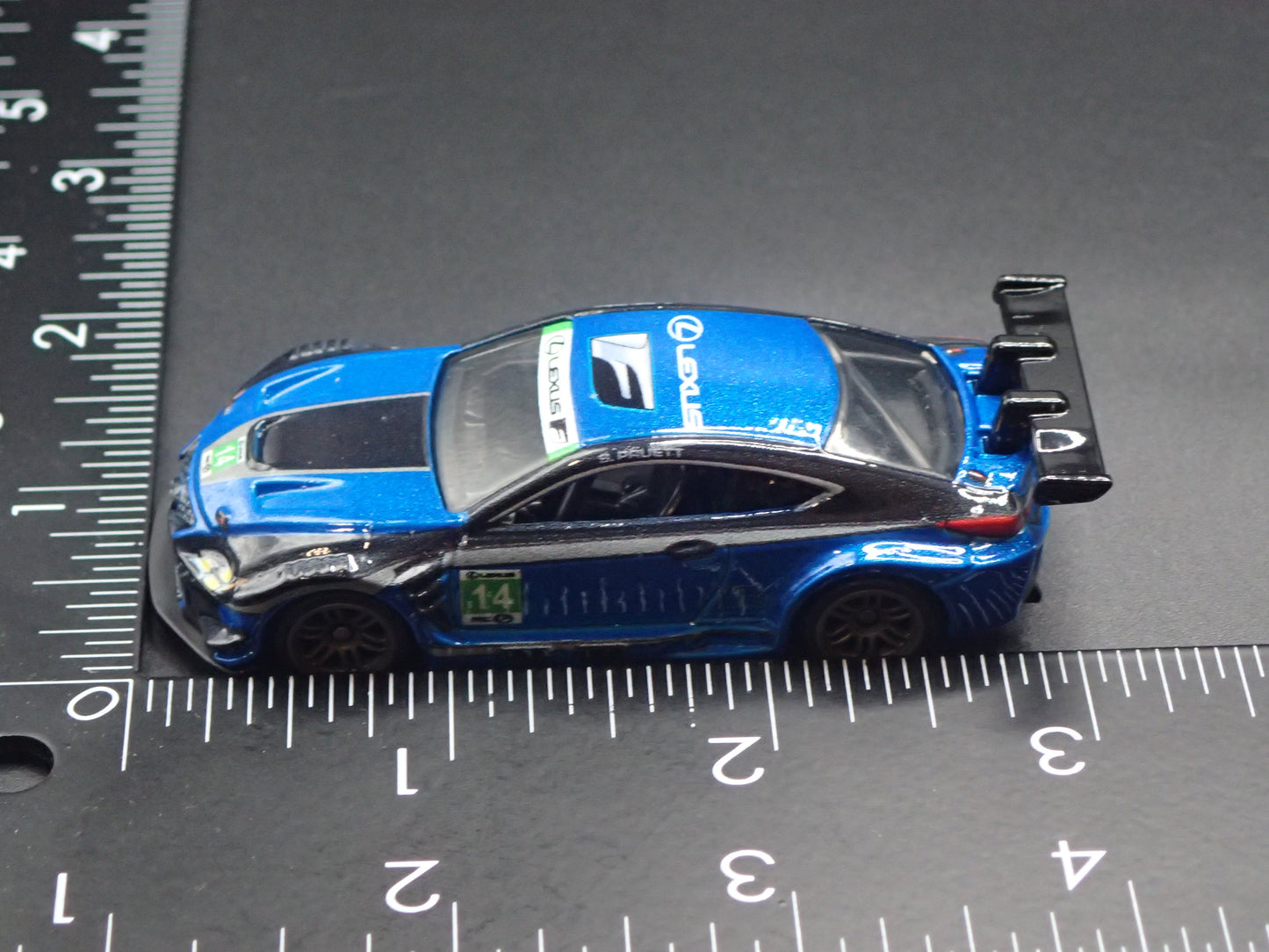 2015-2025 LEXUS RC F GT3 RACING BLUE 1/64 SCALE COLLECTIBLE DIECAST MODEL CAR