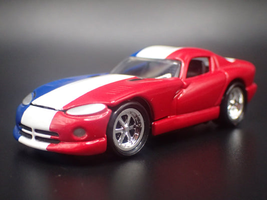 1996-2002 DODGE VIPER GTS RED WHITE BLUE 1:64 SCALE DIECAST MODEL CAR