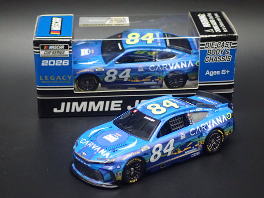 2026 26 TOYOTA CAMRY #84 JIMMIE JOHNSON CARVANA NASCAR 1:64 SCALE DIECAST CAR