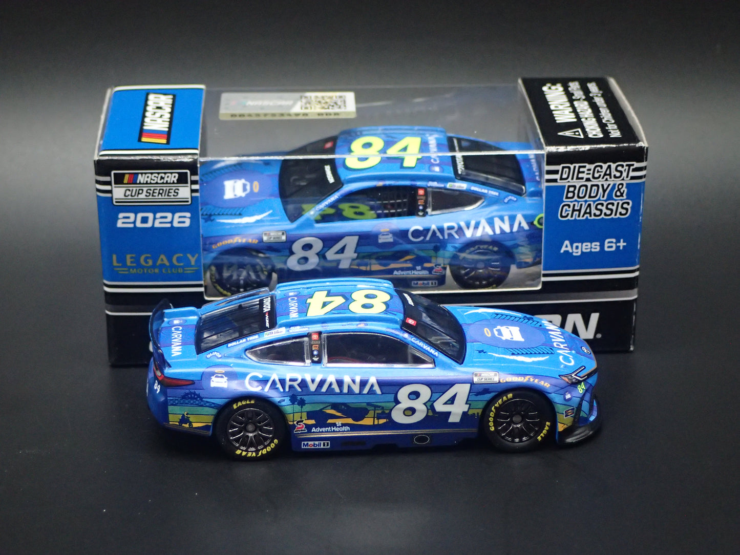 2026 26 TOYOTA CAMRY #84 JIMMIE JOHNSON CARVANA NASCAR 1:64 SCALE DIECAST CAR