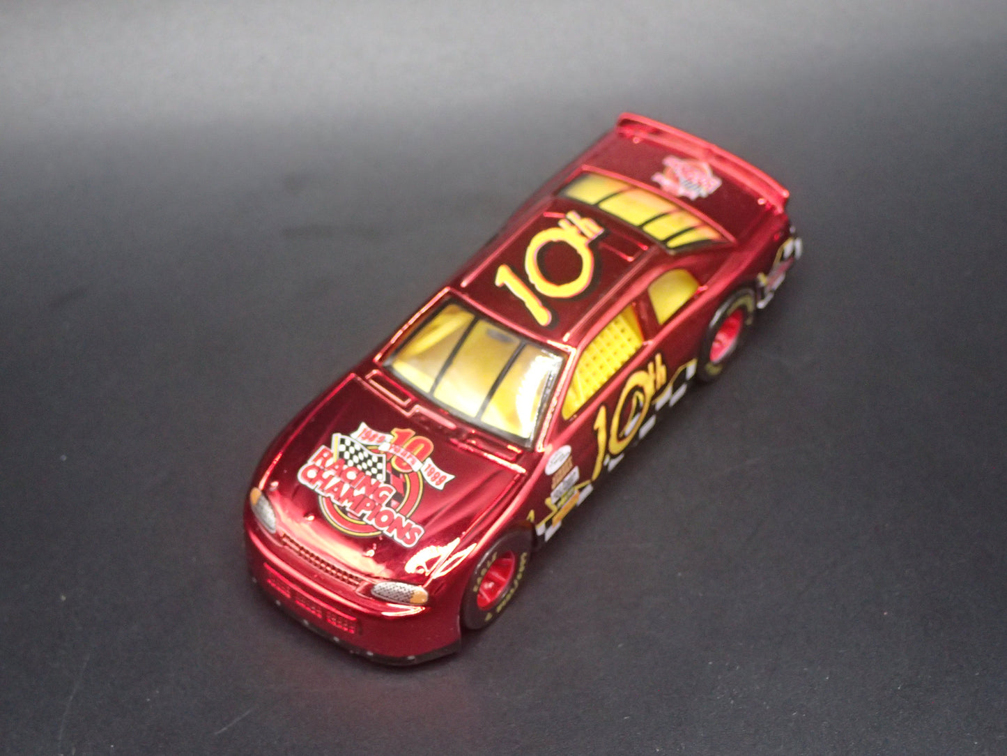1999 99 FORD TAURUS 10TH ANV CHROME NASCAR 1/64 SCALE DIECAST MODEL CAR