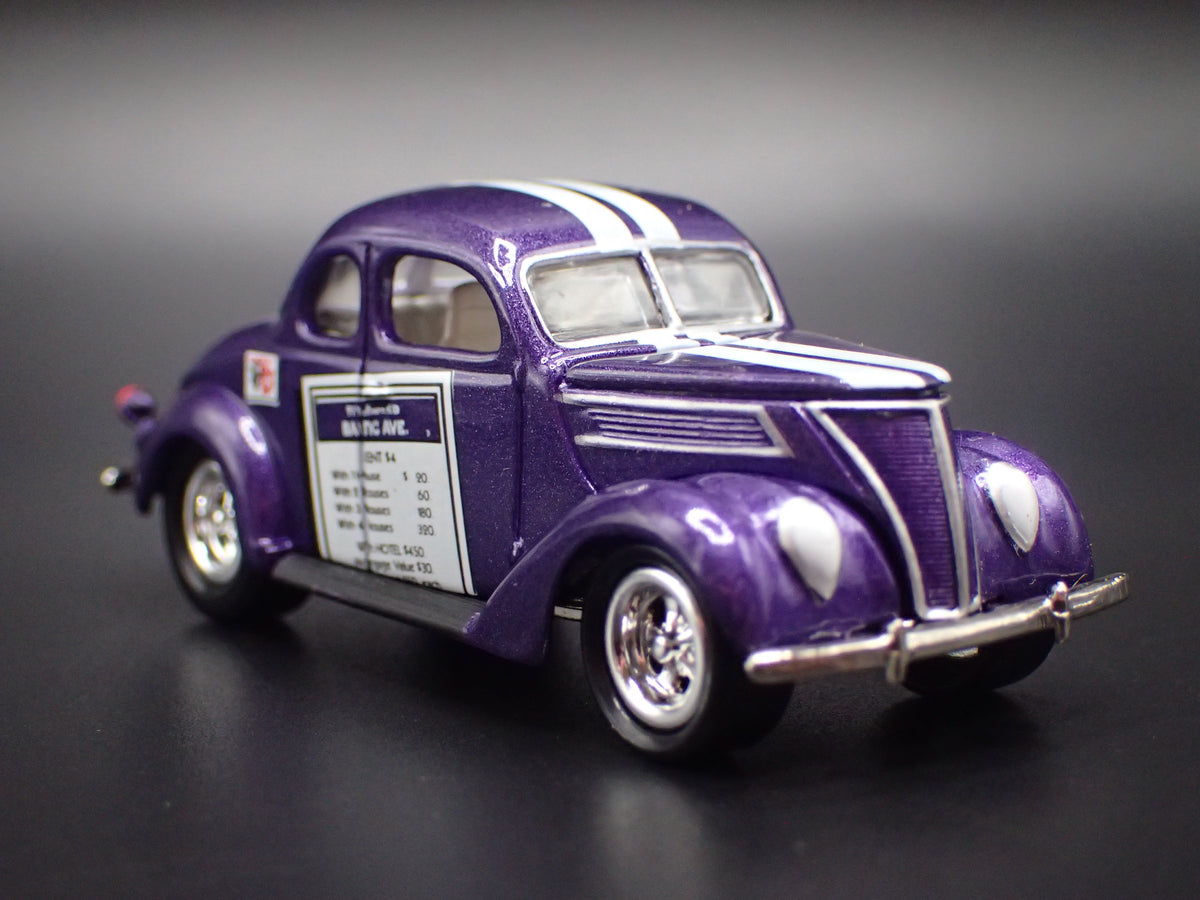 1937 37 FORD COUPE MONOPOLY PURPLE 1:64 SCALE COLLECTIBLE DIECAST MODEL CAR