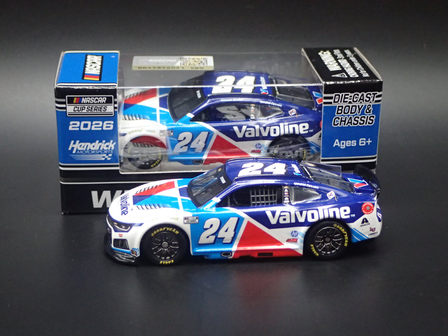 2026 26 CHEVY CAMARO #24 WILLIAM BYRON VALVOLINE NASCAR 1:64 SCALE DIECAST CAR