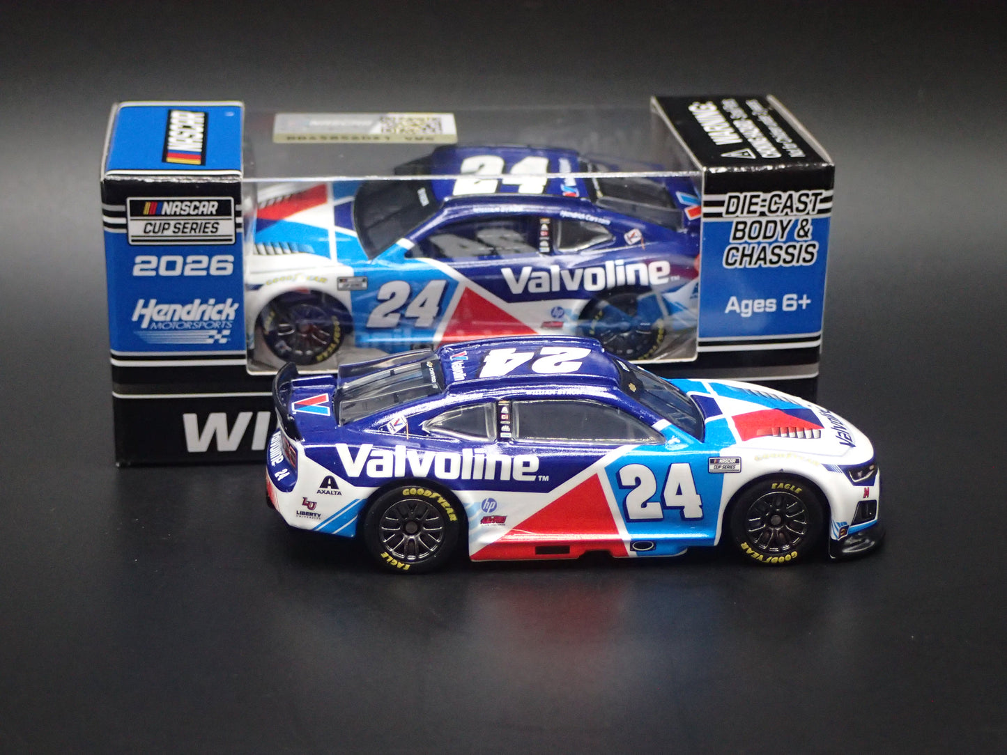 2026 26 CHEVY CAMARO #24 WILLIAM BYRON VALVOLINE NASCAR 1:64 SCALE DIECAST CAR
