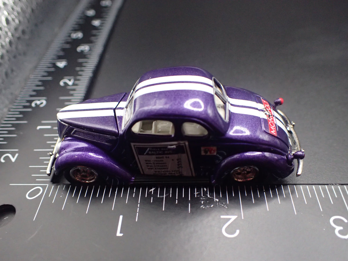 1937 37 FORD COUPE MONOPOLY PURPLE 1:64 SCALE COLLECTIBLE DIECAST MODEL CAR