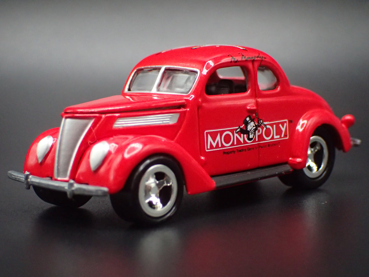 1937 37 FORD COUPE MONOPOLY RED 1:64 SCALE COLLECTIBLE DIECAST MODEL CAR