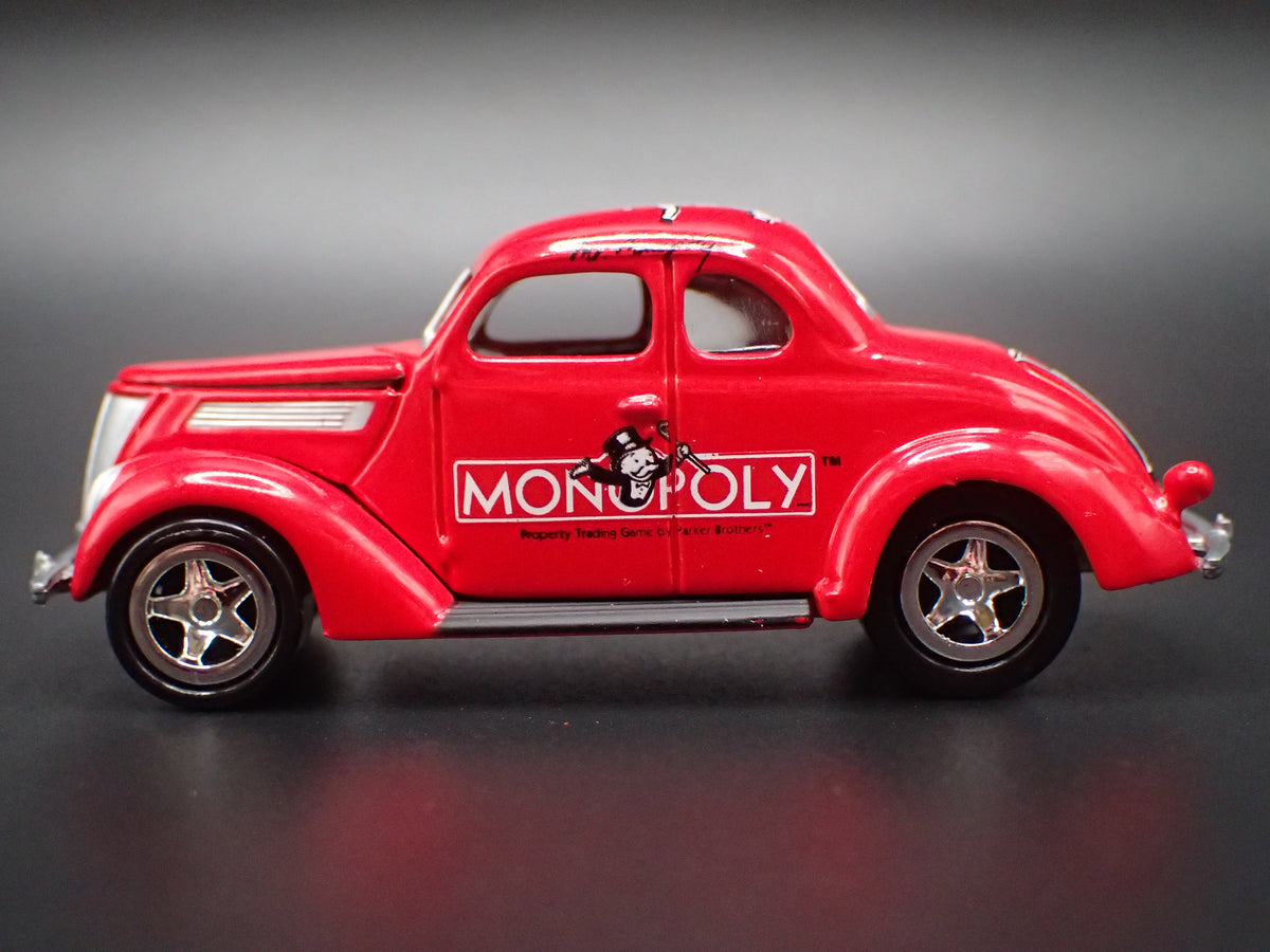 1937 37 FORD COUPE MONOPOLY RED 1:64 SCALE COLLECTIBLE DIECAST MODEL CAR