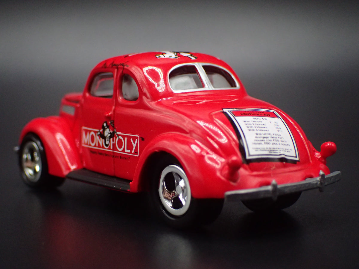 1937 37 FORD COUPE MONOPOLY RED 1:64 SCALE COLLECTIBLE DIECAST MODEL CAR