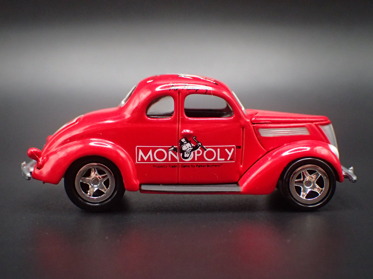 1937 37 FORD COUPE MONOPOLY RED 1:64 SCALE COLLECTIBLE DIECAST MODEL CAR