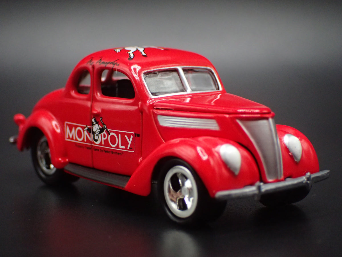 1937 37 FORD COUPE MONOPOLY RED 1:64 SCALE COLLECTIBLE DIECAST MODEL CAR