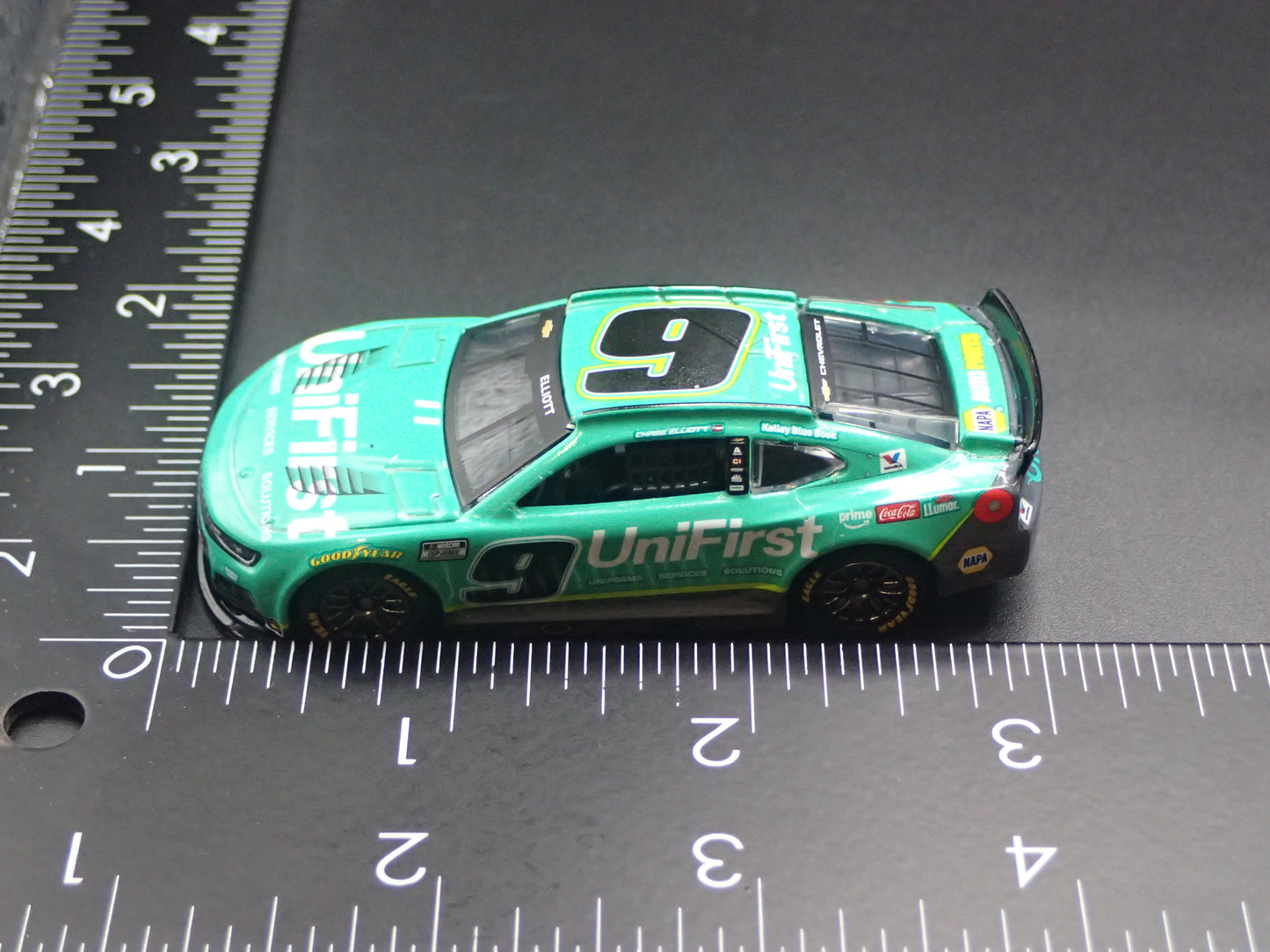 2026 26 CHEVROLET 9 CHASE ELLIOTT UNIFIRST NASCAR 1:64 SCALE DIECAST CAR