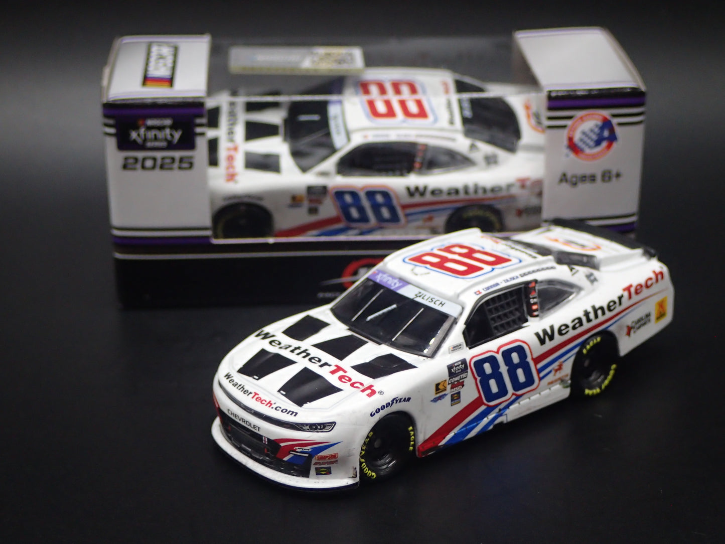 2025 CHEVROLET 88 CONNOR ZILISCH WEATHERTECH NASCAR 1:64 SCALE DIECAST MODEL CAR