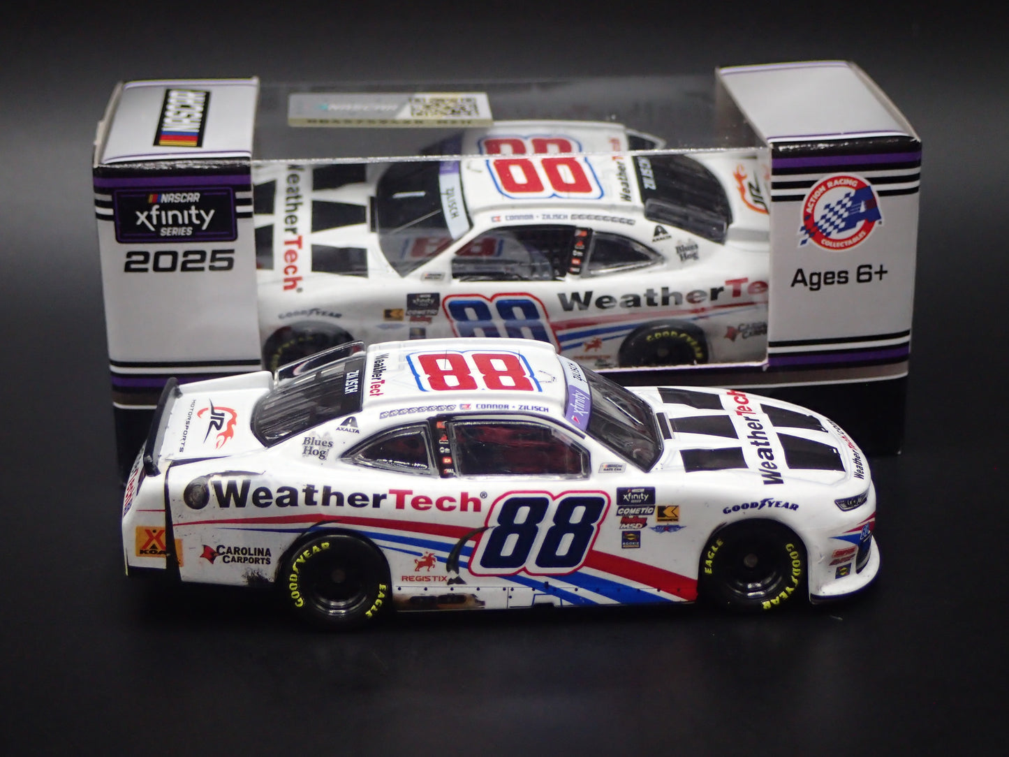 2025 CHEVROLET 88 CONNOR ZILISCH WEATHERTECH NASCAR 1:64 SCALE DIECAST MODEL CAR