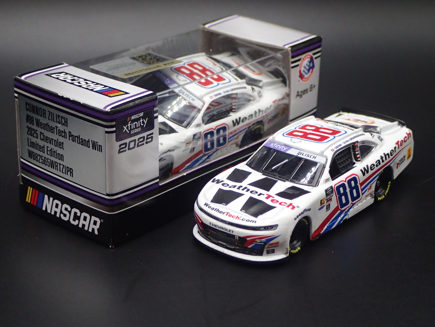 2025 CHEVROLET 88 CONNOR ZILISCH WEATHERTECH NASCAR 1:64 SCALE DIECAST MODEL CAR