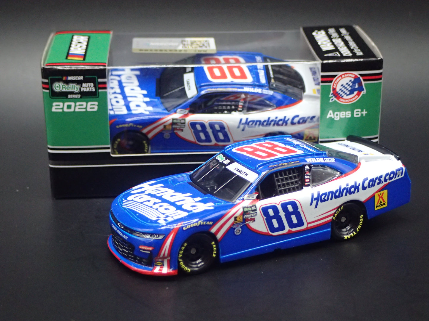 2026 CHEVROLET 88 RAJAH CARUTH HENDRICKCARS.COM NASCAR 1:64 SCALE DIECAST CAR