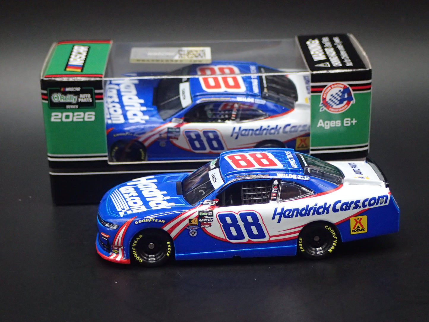 2026 CHEVROLET 88 RAJAH CARUTH HENDRICKCARS.COM NASCAR 1:64 SCALE DIECAST CAR