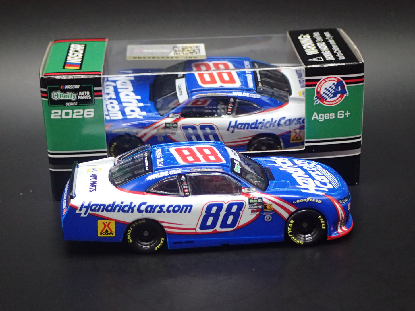 2026 CHEVROLET 88 RAJAH CARUTH HENDRICKCARS.COM NASCAR 1:64 SCALE DIECAST CAR