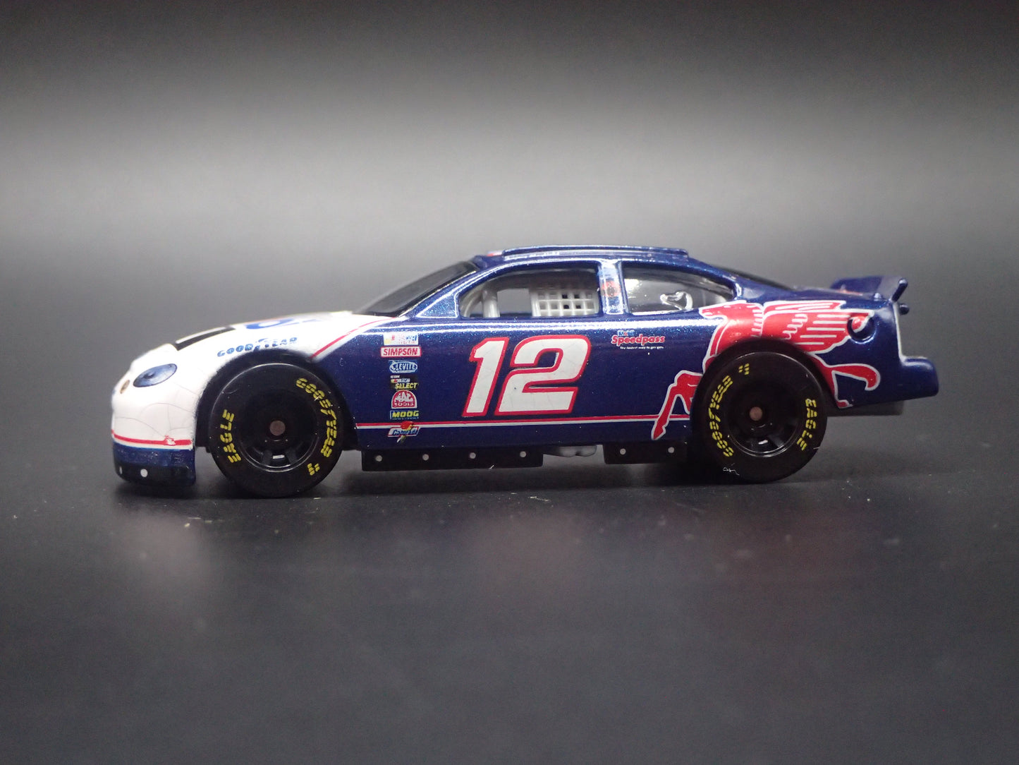 1999 99 FORD TAURUS 12 JEREMY MAYFIELD WEATHERED PAINT NASCAR 1/64 SCALE DIECAST CAR